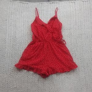 ONE CLOTHING Polka Dot Romper